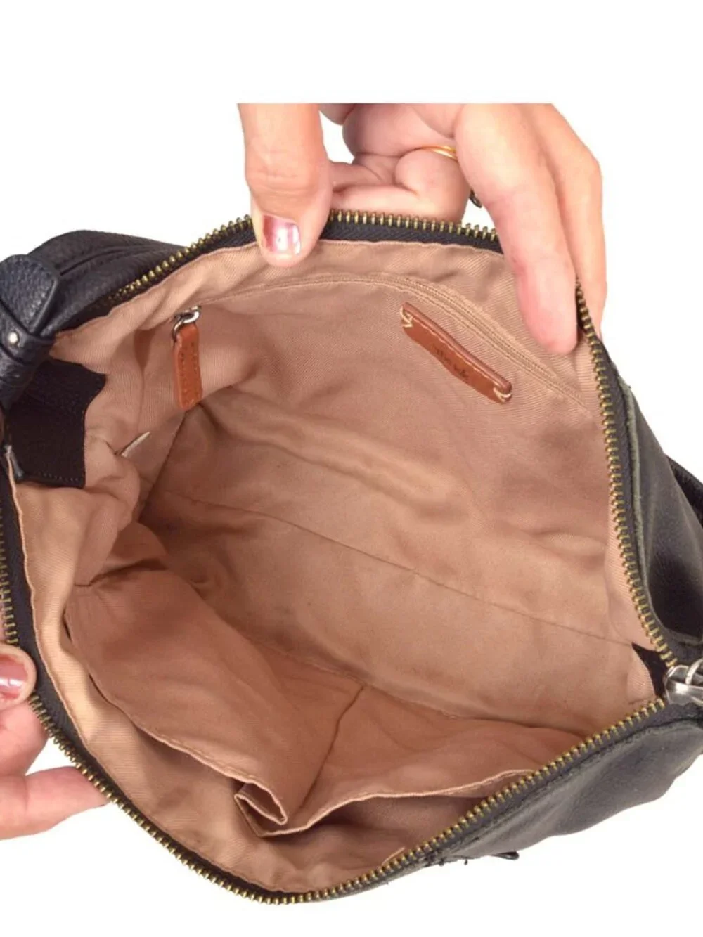 The Sak Sequoia Pebbled Leather Small Hobo Black